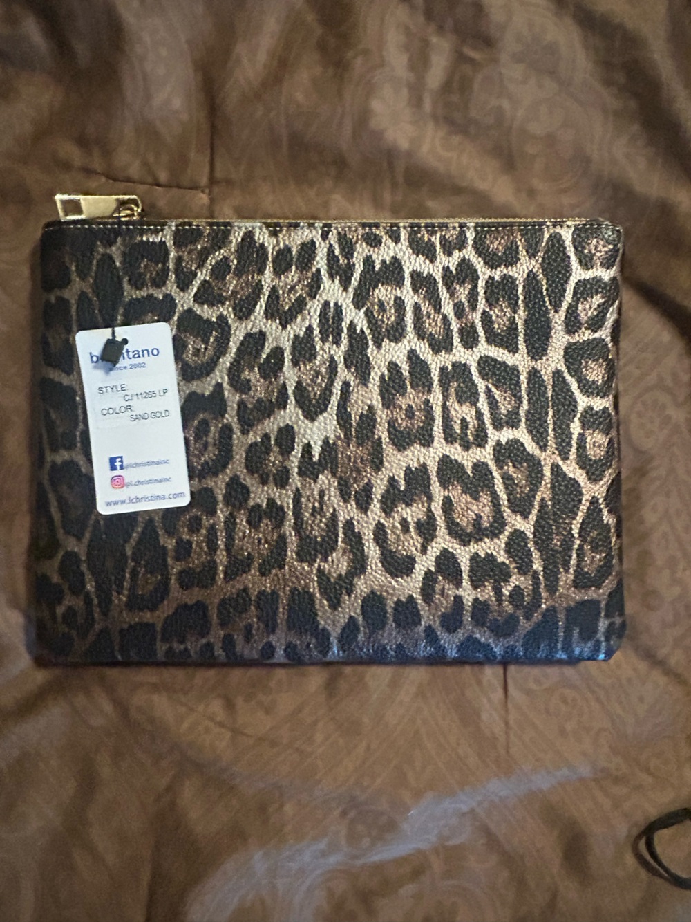 Brentano pouch bag sand gold